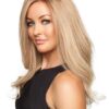 Women's Blonde Remy Human Hair Lace Front Wig Hand Tied By Rooted