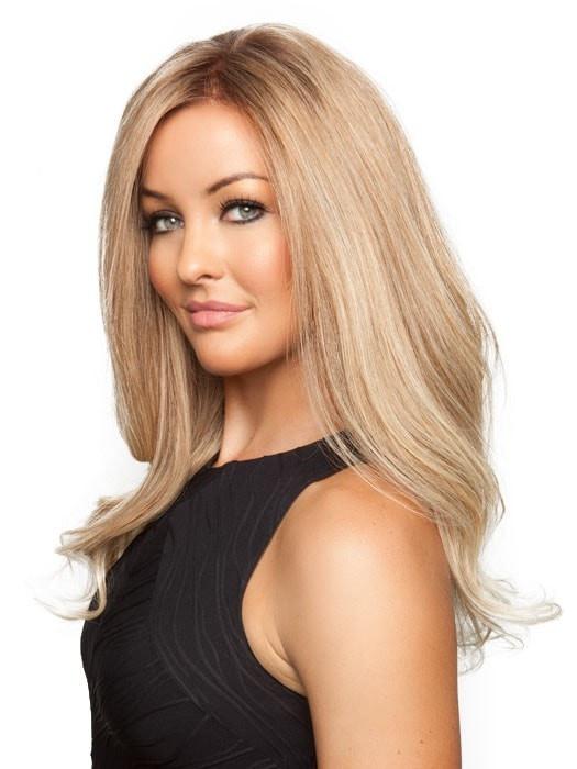 Women's Blonde Remy Human Hair Lace Front Wig Hand Tied By Rooted
