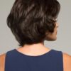 Women's Gray Short Synthetic Lace Front Wig Hand-Tied By Rooted