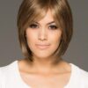 Women's Mid-length Straight Synthetic Wig Mono Top
