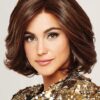 Women's Short Curly Hf Synthetic Lace Front Wig Mono Part Layered