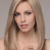 Women's Blonde Remy Human Hair Lace Front Wig Hand-tied By Rooted