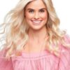 Women's Blonde Wavy Synthetic Lace Front Wig Hand-Tied By Rooted