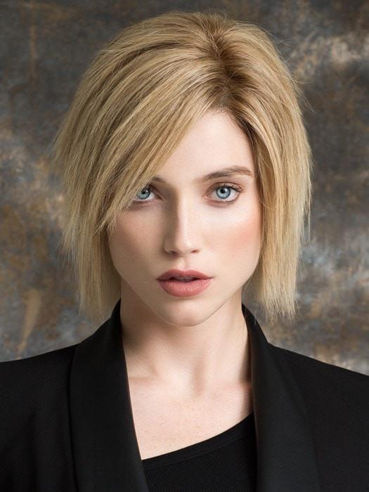 Women's Blonde Straight Remy Human Hair Lace Front Wig Hand-tied