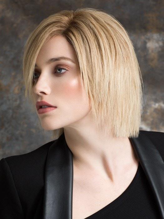 Women's Blonde Straight Remy Human Hair Lace Front Wig Hand-tied