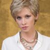 Women's Short Synthetic Lace Front Wig Hand-tied By Rooted