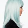 Women's Colored Mid-Length HF Synthetic Colored Wig Basic Cap