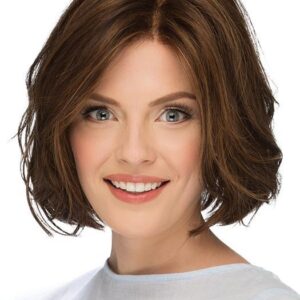 Sage | Women's Straight Red Synthetic Blonde Rooted Bob Black Wigs - wigglytuff.net