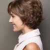 Women's Short Straight Synthetic Wig Basic Cap By Rooted
