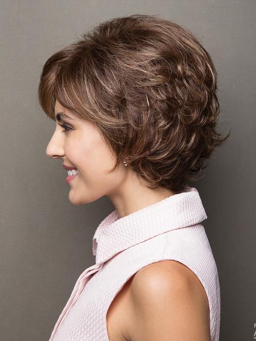 Women's Short Straight Synthetic Wig Basic Cap By Rooted