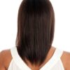 H-202 | Women's Mid-Length African American Human Hair Black Wigs - wigglytuff.net