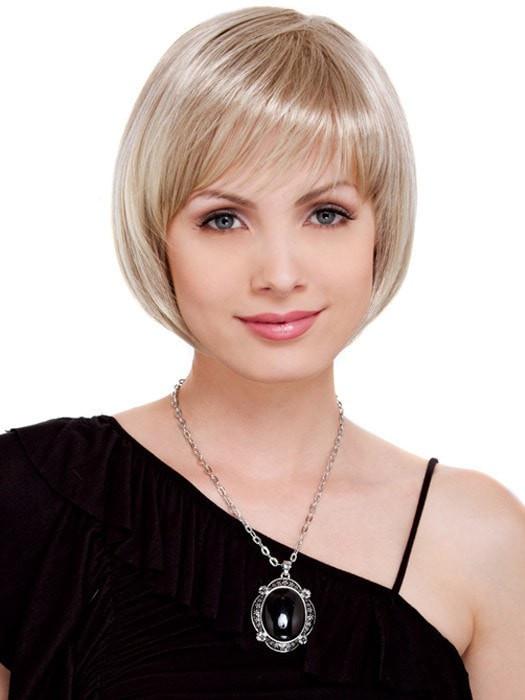 Charm Petite | Gray Straight Red Short Brunette Rooted Wigs - wigglytuff.net
