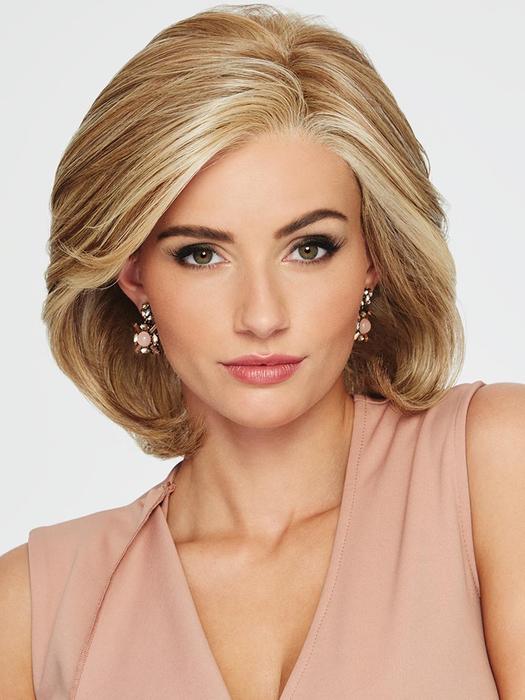 Upstage Large | Blonde Monofilament Women's Rooted Bob Synthetic Wigs - wigglytuff.net