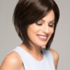 Victoria | Women's Bob Lace Front Monofilament Brunette Blonde Rooted Straight Wigs - wigglytuff.net