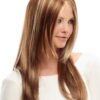 Zara Large | Women's Lace Front Monofilament Synthetic Blonde Rooted Straight Red Wigs - wigglytuff.net