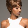 Amy | Blonde Short Women's African American Red Synthetic Wigs - wigglytuff.net