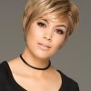 Cinch | Blonde Women's Short Gray Red Layered Synthetic Wigs - wigglytuff.net