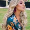 Down Time | Blonde Long Rooted Monofilament Synthetic Brunette Wigs - wigglytuff.net
