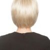 Regan | Blonde Women's Mid-Length Short Monofilament Black Wigs - wigglytuff.net
