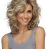 Finn | Brunette Curly Lace Front Blonde Rooted Synthetic Wigs - wigglytuff.net