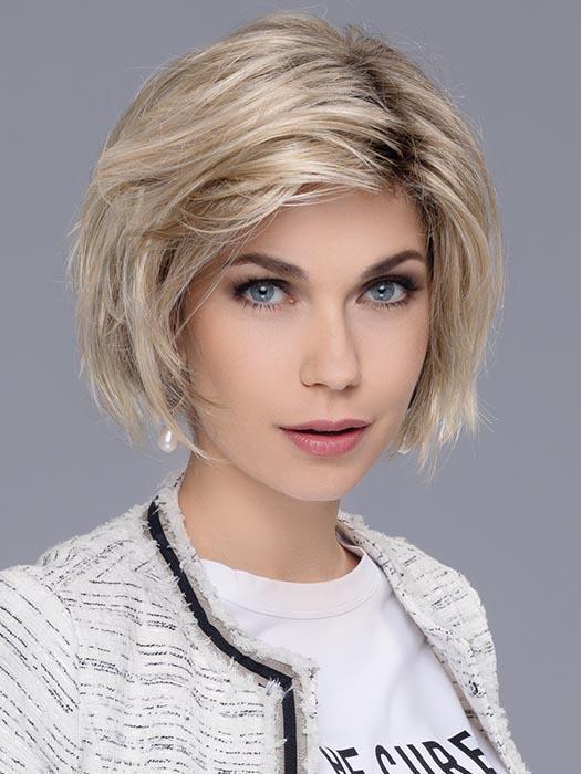 French | Black Rooted Straight Layered New Arrivals Brunette Bob Wigs - wigglytuff.net