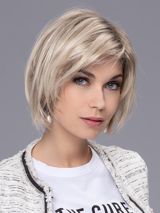 French | Black Rooted Straight Layered New Arrivals Brunette Bob Wigs - wigglytuff.net