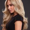 Kim | Brunette Red Layered Blonde Human Hair Women's Lace Front Wigs - wigglytuff.net