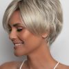Susanne | Black Rooted Straight Gray New Arrivals Blonde Bob Wigs - wigglytuff.net