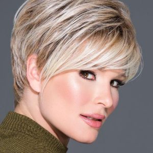 Advanced French | Red Synthetic Short Layered Women's Straight Brunette Lace Front Wigs - wigglytuff.net