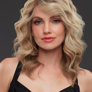 Jennifer Exclusive Colors | Brunette Rooted Long Blonde Lace Front Monofilament Straight Layered Wigs - wigglytuff.net