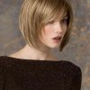 Tempo 100 Deluxe Large | Brunette Women's Blonde Gray Monofilament Straight Wigs - wigglytuff.net