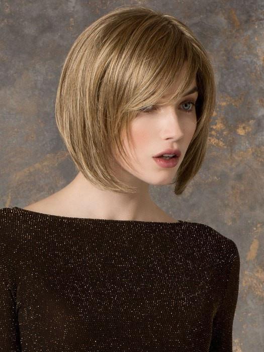 Tempo 100 Deluxe Large | Brunette Women's Blonde Gray Monofilament Straight Wigs - wigglytuff.net