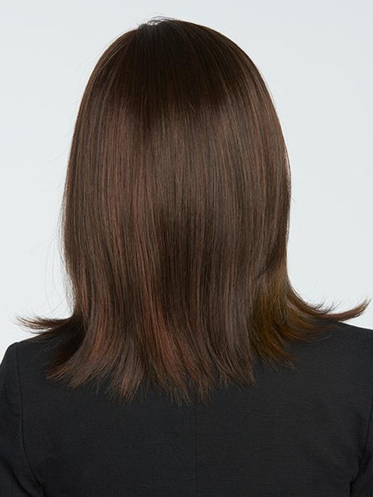 Work it | Brunette Rooted Blonde Lace Front Mid-Length Black Synthetic Women's Wigs - wigglytuff.net
