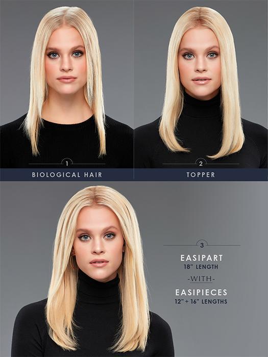 easiPieces 16" L x 4" W | Rooted All Hairpieces New Arrivals Wigs - wigglytuff.net