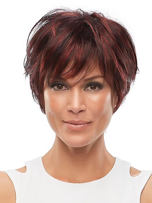 Mariska | Rooted Brunette Blonde Straight Lace Front Women's Layered Synthetic Wigs - wigglytuff.net