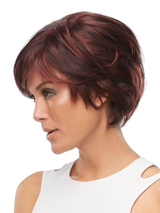 Mariska | Rooted Brunette Blonde Straight Lace Front Women's Layered Synthetic Wigs - wigglytuff.net