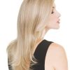 Illusion II | Straight Layered Brunette Rooted Blonde Wavy Women's Monofilament Wigs - wigglytuff.net