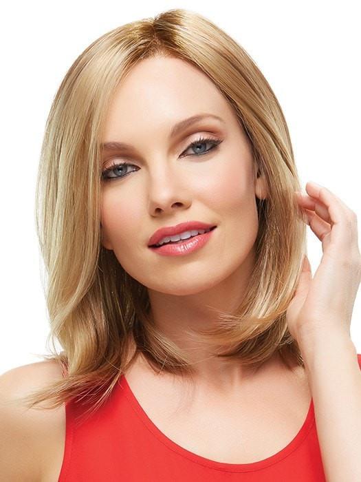 Karlie | Bob Lace Front Monofilament Brunette Rooted Straight Red Women's Wigs - wigglytuff.net