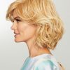 Visionary | Layered Synthetic Blonde Mid-Length Gray Bob Short Curly Wigs - wigglytuff.net