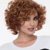 Kenya | Curly Layered Brunette Rooted Black Red Women's Wigs - wigglytuff.net