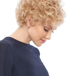 Lily Petite | Curly Synthetic Brunette Gray Women's Wigs - wigglytuff.net
