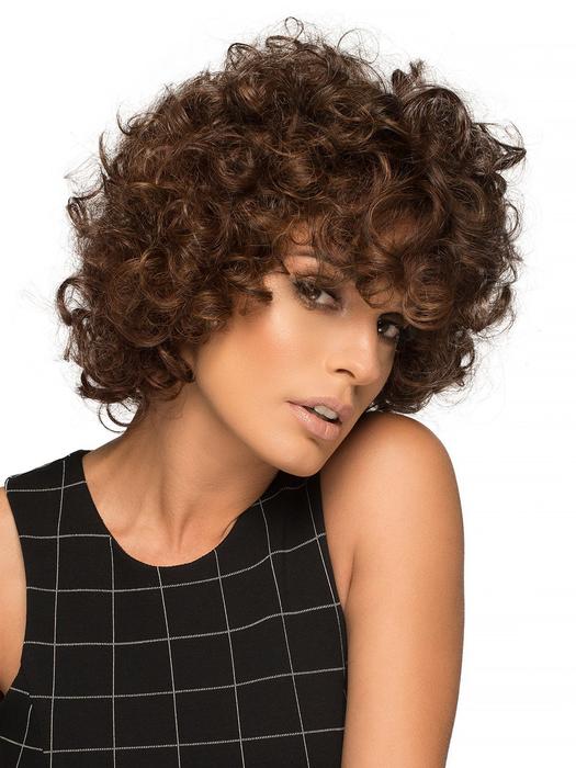 Macey | Straight Brunette Black Human Hair Women's Monofilament Short Wigs - wigglytuff.net