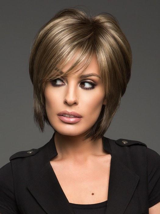 Reese Large | Straight Layered Brunette Rooted Gray Women's Wigs - wigglytuff.net