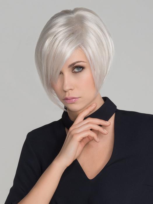 Rich Mono | Straight Layered Brunette Rooted Gray Monofilament Red Women's Wigs - wigglytuff.net