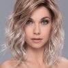 Touch | Curly Red Layered Mid-Length Rooted Women's New Arrivals Wigs - wigglytuff.net