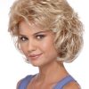 Compliment | Mid-Length Gray Red Women's Blonde Wigs - wigglytuff.net