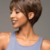 Moore | Short Women's African American Red Synthetic Wigs - wigglytuff.net