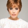 Sparkle | Short Rooted Women's Layered Brunette Synthetic Blonde Wigs - wigglytuff.net